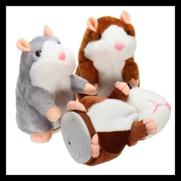 MAINAN BONEKA HAMSTER BISA BICARA DAN BERGERAK - TALKING HAMSTER