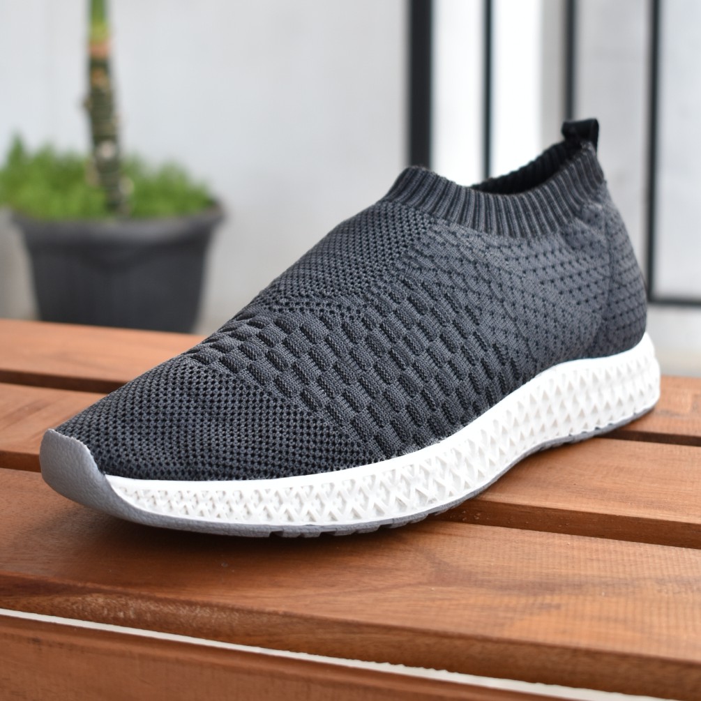 LEANDER GREY |FORIND x Volve| Sepatu Sneakers PK OG Lari Knit Knitted Rajut Original Lokal Footwear