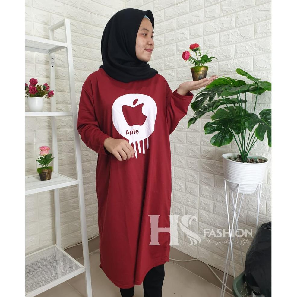 KGN.11Au22ᶜ - TUNIK APPLE(A2) BAHAN BABYTERRY HALUS FIT TO XL (LD110, PJ100)