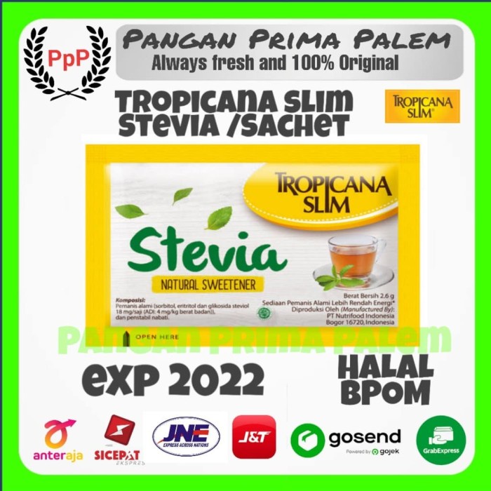 

nh201dd Tropicana Slim Sweetener Stevia 100Pcs/Pack Gula Jagung Ds201Fs