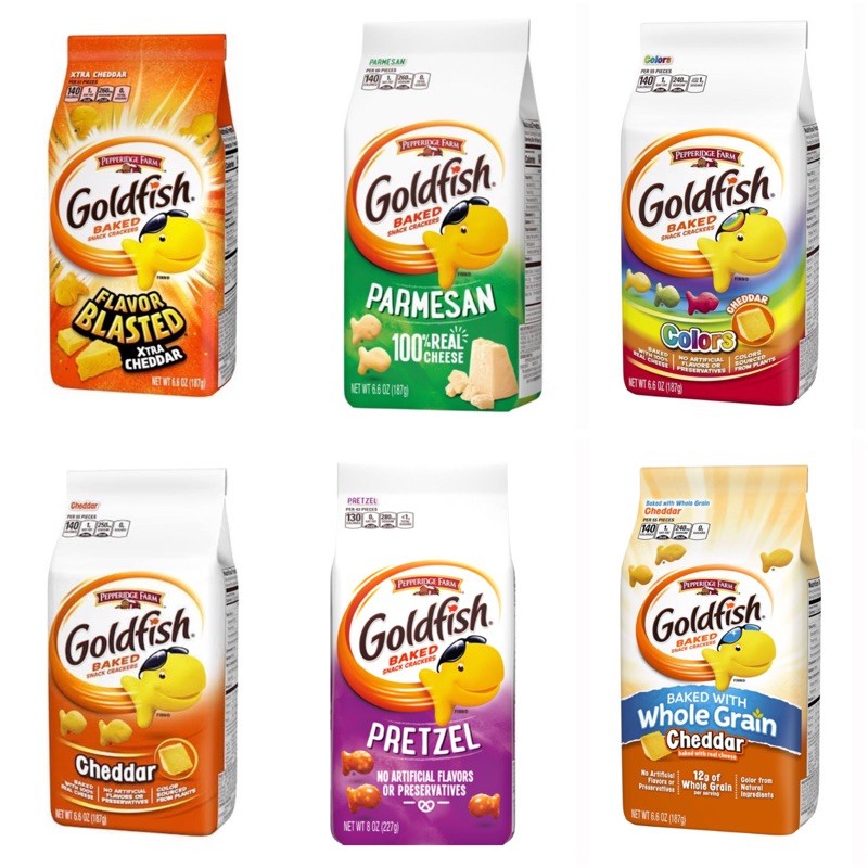 

Pepperidge farm goldfish baked snack crackers 187 gr