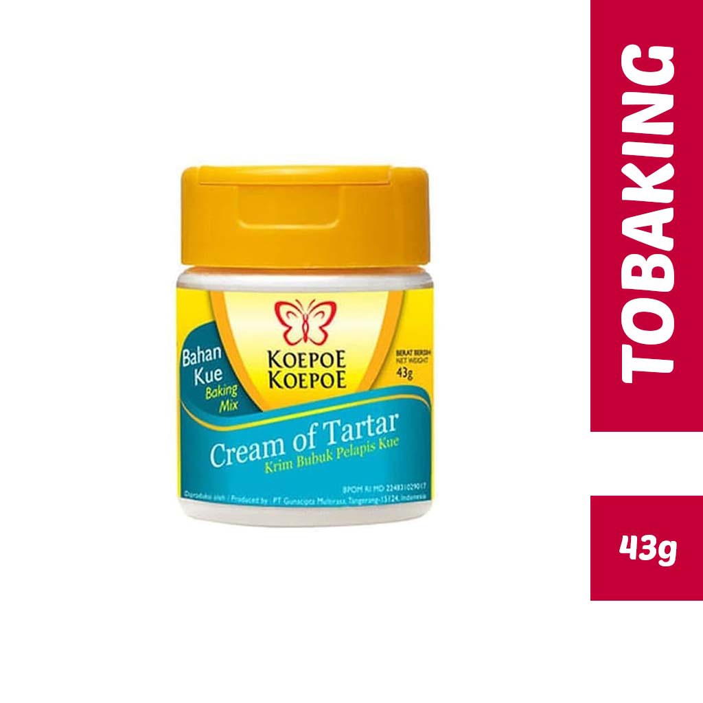 

Cream of Tartar Tar Cremotar KRIM BUBUK PELAPIS KUE KOEPOE 43gr