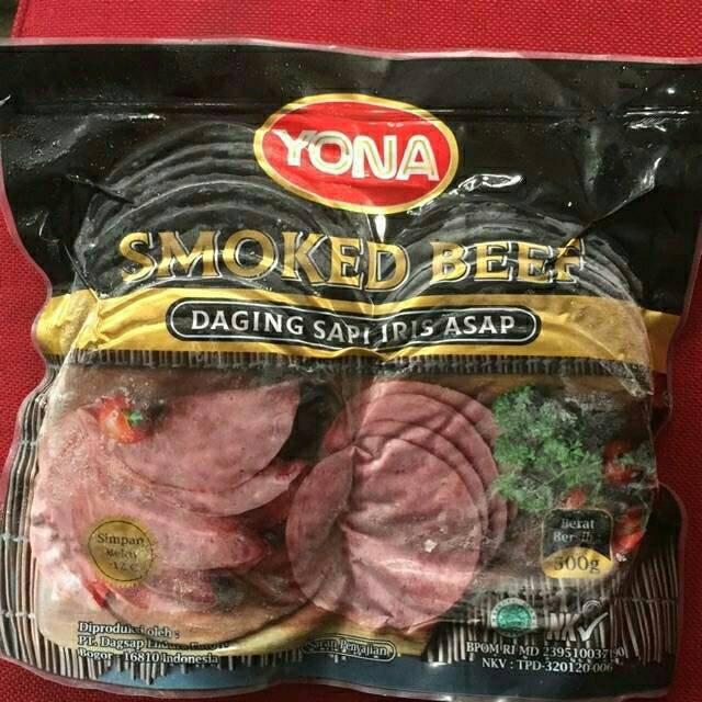 

Yona smoke Beef daging asap 500gr