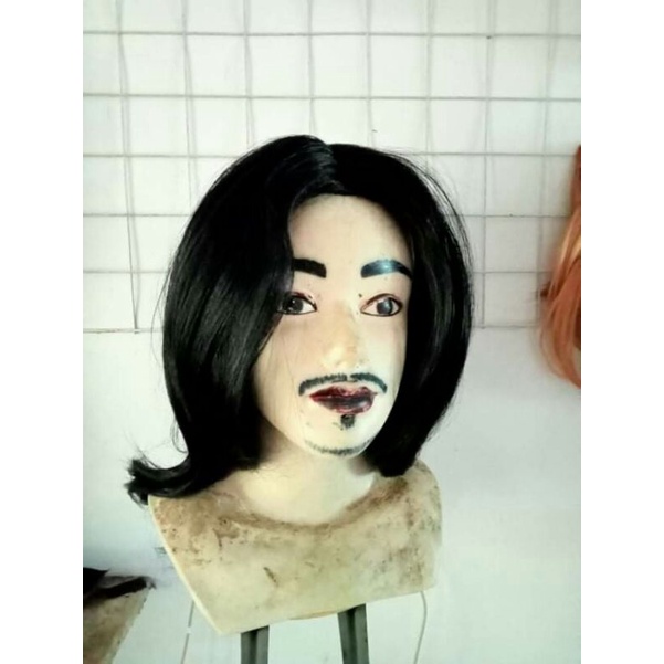 Rambut Palsu Wanita /wig pria pendek panjang sintesis Hairclip terbaru hairclip human hair