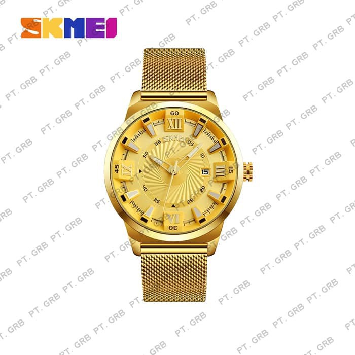 Jam Tangan Pria Analog Skmei 9166 Water Resistant 30m