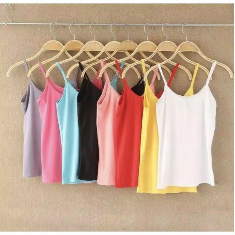 Tanktop Wanita Polos Tali / Dalaman Wanita