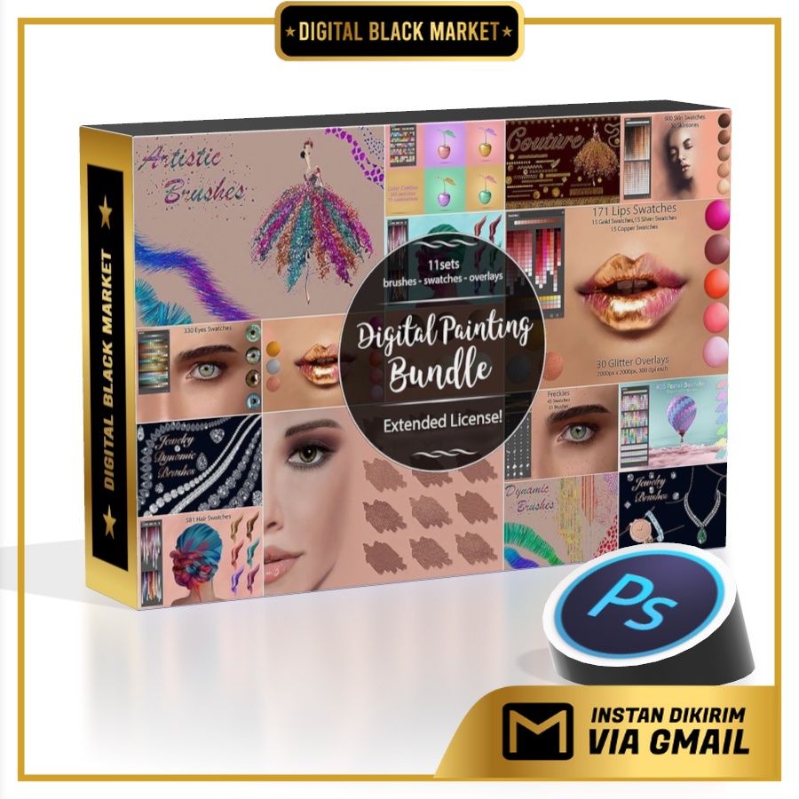 Digital Painting Bundle - Adobe Photoshop &amp; Illustrator