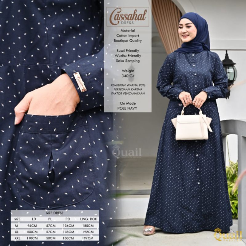 Gamis Best Seller / Gamis Abstrak Cassahal QuaiL Hijab