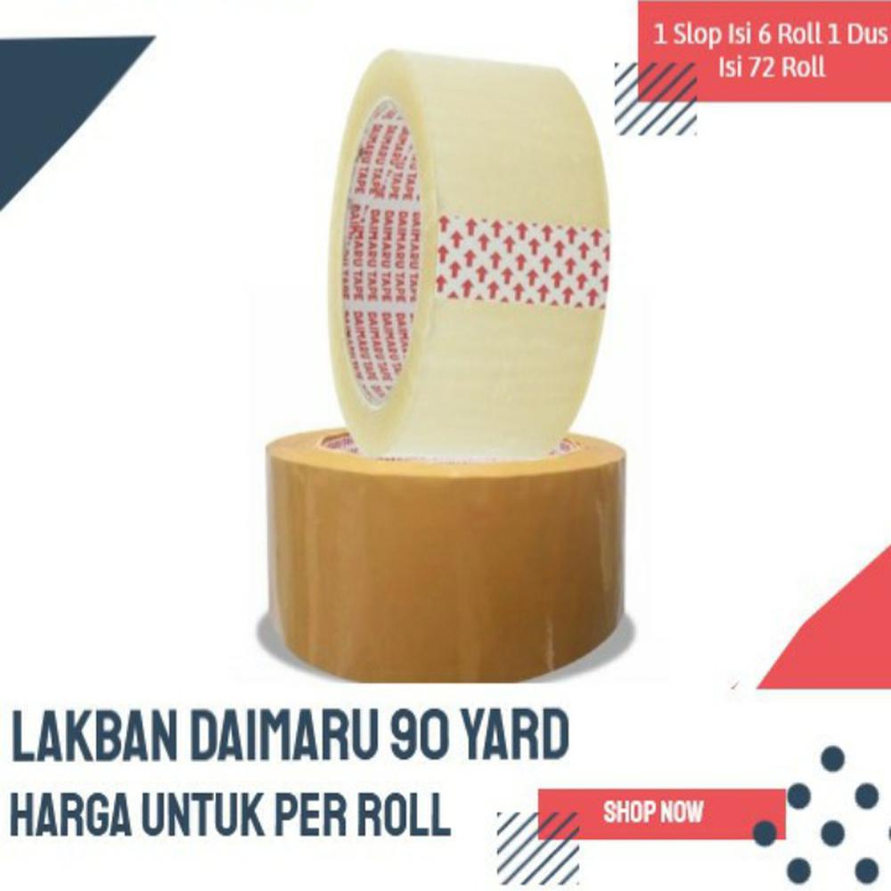 

LAKBAN DAIMARU ORIGINAL 48MM X 90YARD BENING DAN COKLAT
