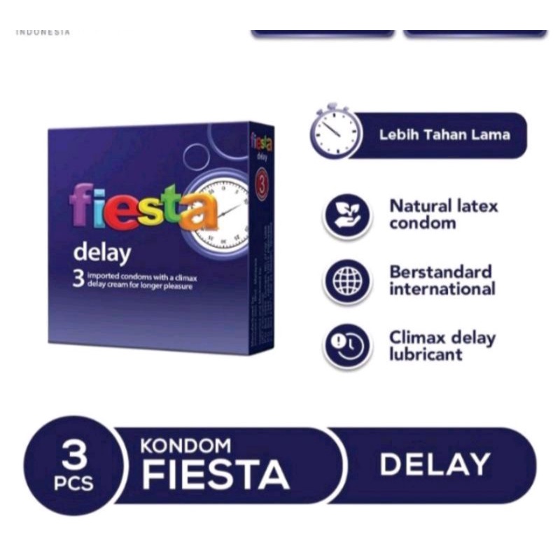 fiesta kondom Delay isi3/fiesta kondom (privasi aman)