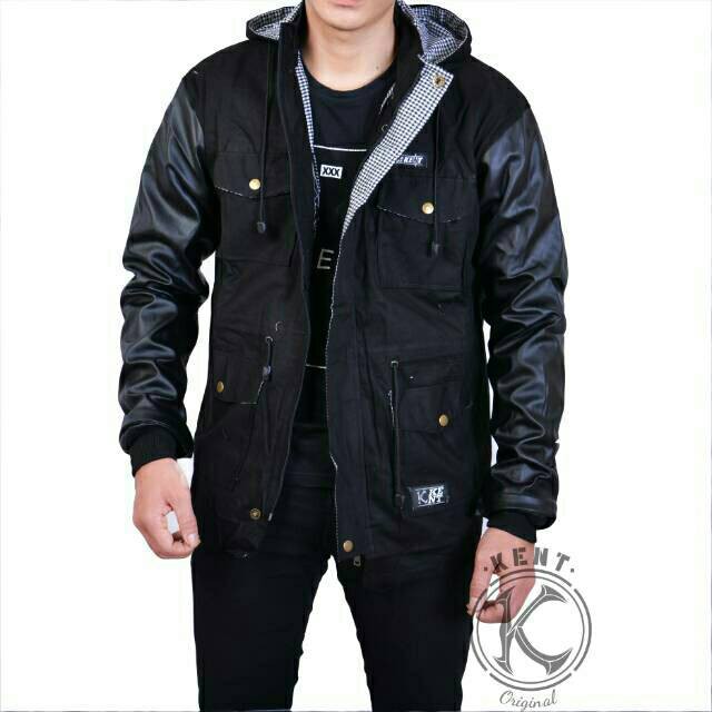 Jaket Parka KENT PARKA REGLAN KARLIT BLACK