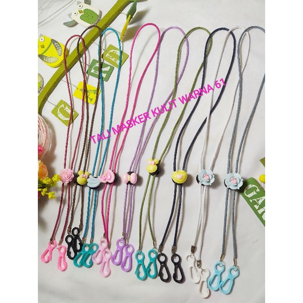 TALI MASKER/PENGAIT HIJAB/KALUNG KULIT KARAKTER 61