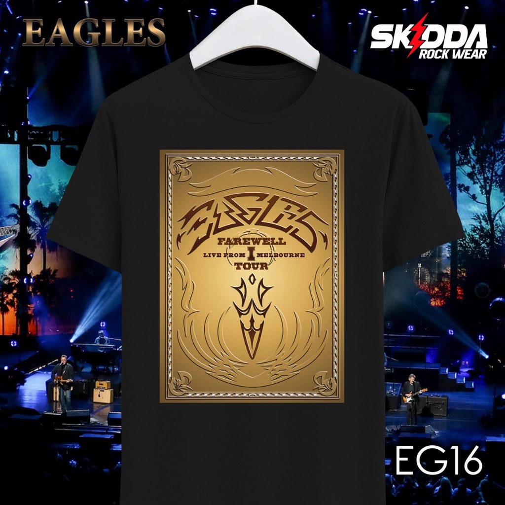 T Shirt Kaod Band EAGLES - Farewell Tour - Premium Black NSA