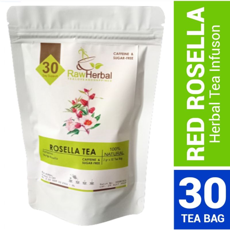 ROSELLA TEA : TEH BUNGA ROSELLA ISI 30 TEA BAG