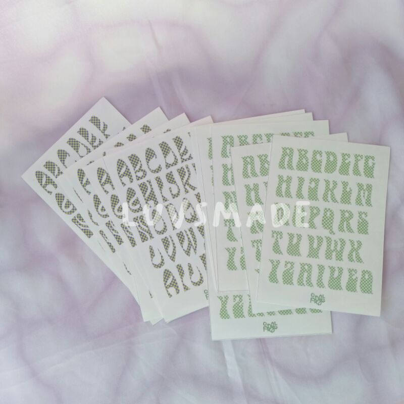 RETRO ALPHABET STICKER