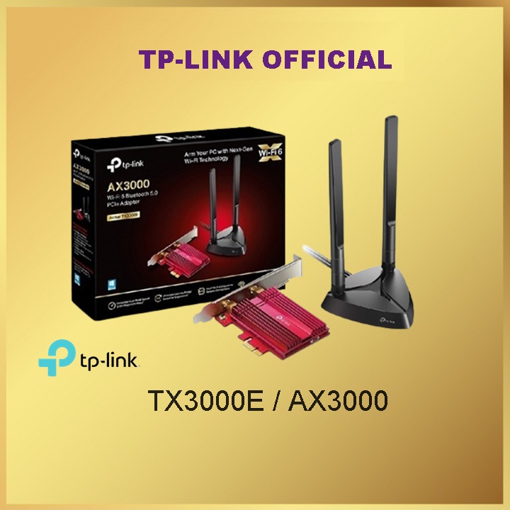 Tp-Link Archer TX3000E AX3000 TpLink WiFi 6 Bluetooth 5.0 PCIe Adapter