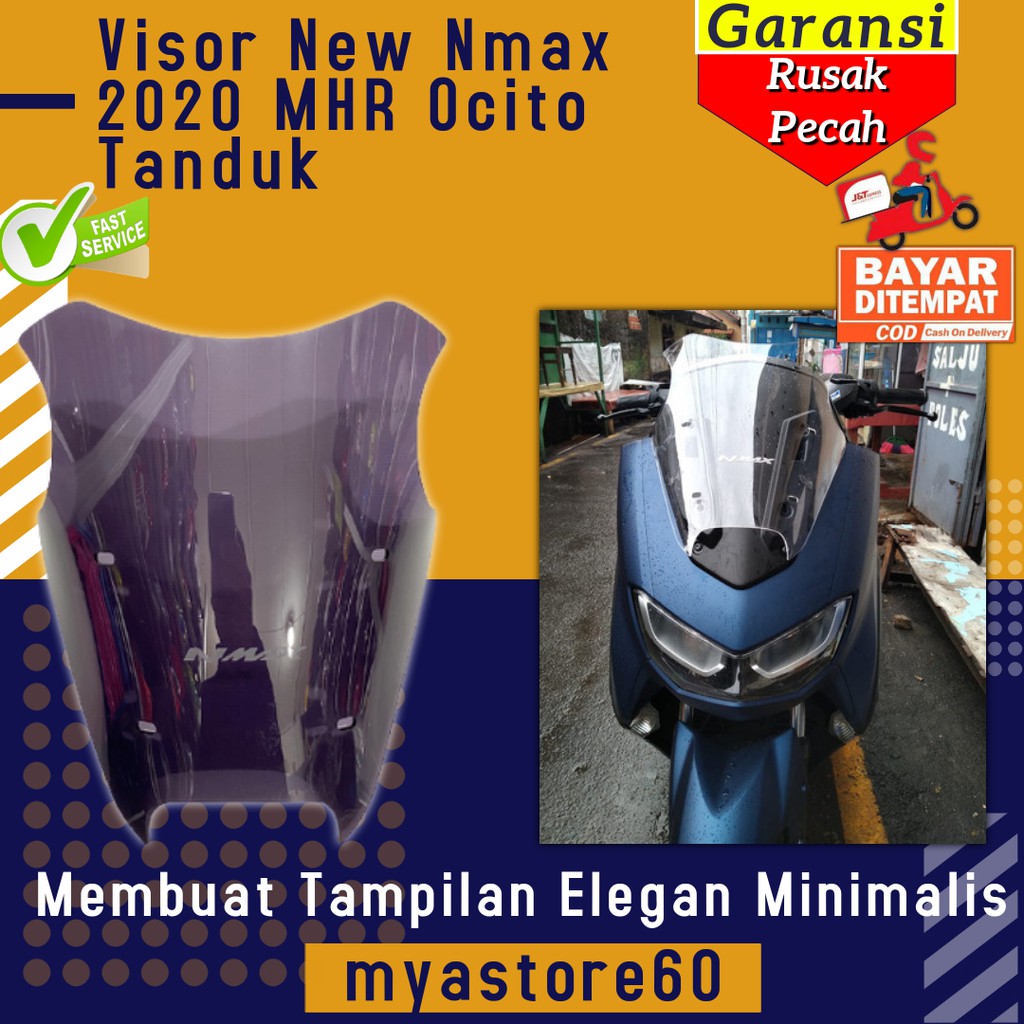 Visor Winshield Winsil New Nmax 2020 MHR Ocito Tanduk Aksesori Variasi Allnew Yamaha Nmax N max 2020