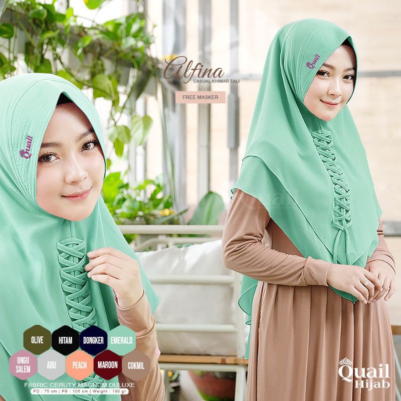 (restok)hijab alfina  by Quail Hijab