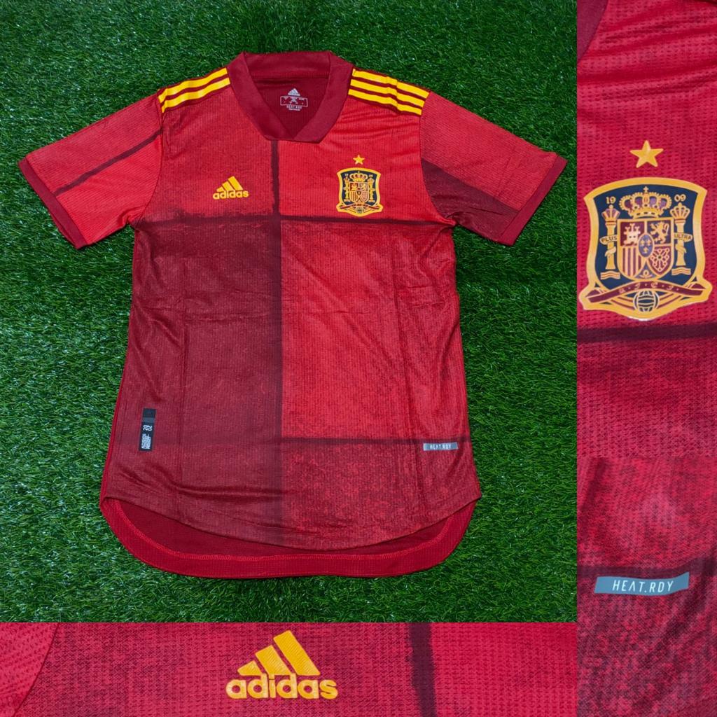 Jersey bola jersey spanyol home 2021/2022 player issue highquality import thailand baju bola spanyol