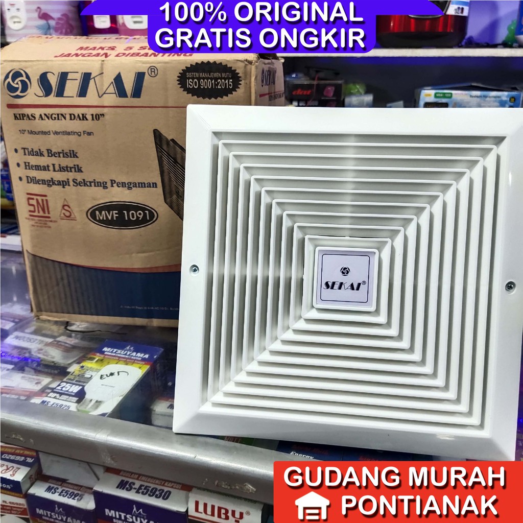 Exhaust Fan Ceiling Plafon Sekai MVF 1091 10inch 10&quot; wall hexos fan penyedot udara hawa panas asap