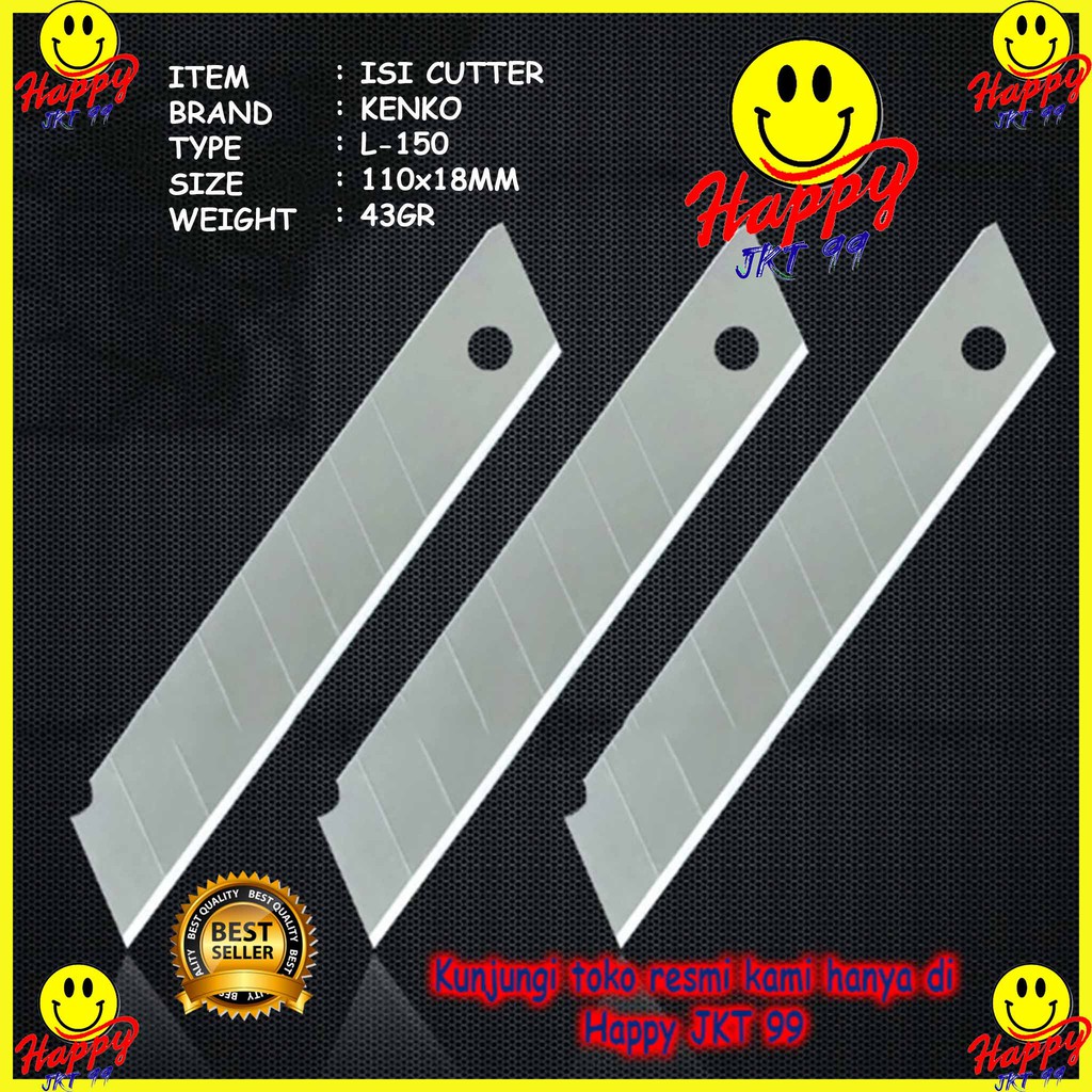 [ HAPPY JKT 99 ] ISI CUTTER REFIL MATA PISAU BESAR