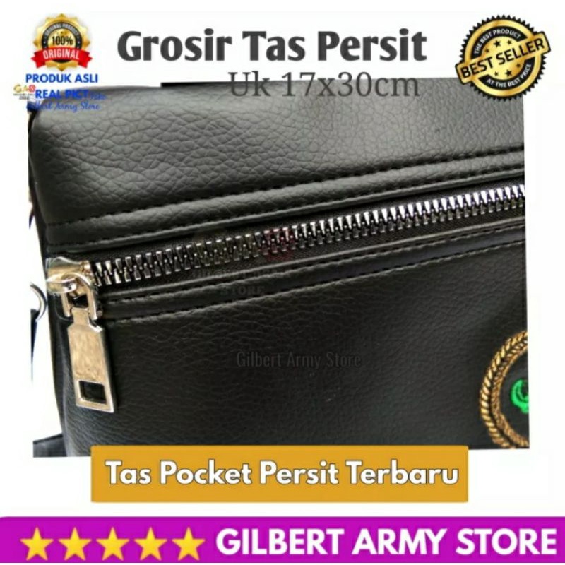 Tas Persit Terbaru Pocket bisa di Slempang Hitam Bordir  Bag Wanita /GILBERT ARMY STORE Grosir Murah