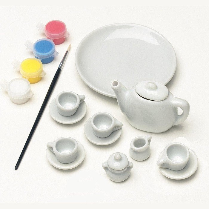 Faber-Castell Teeny Tiny Tea Set Faber castle keramik DIY Creativity For Kids gift idea