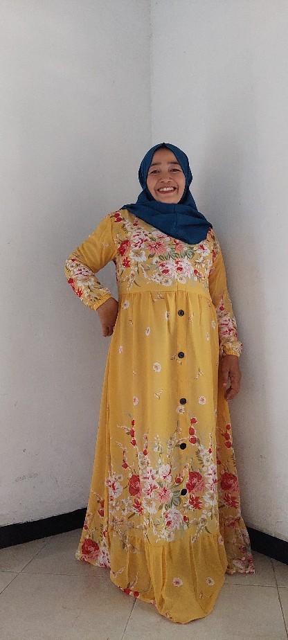 Gamis Ceruty Variasi Kancing
