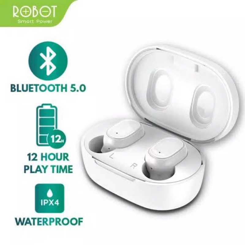 TWS ROBOT T20 Bluetooth Headset Earphone Bisa Semua HP