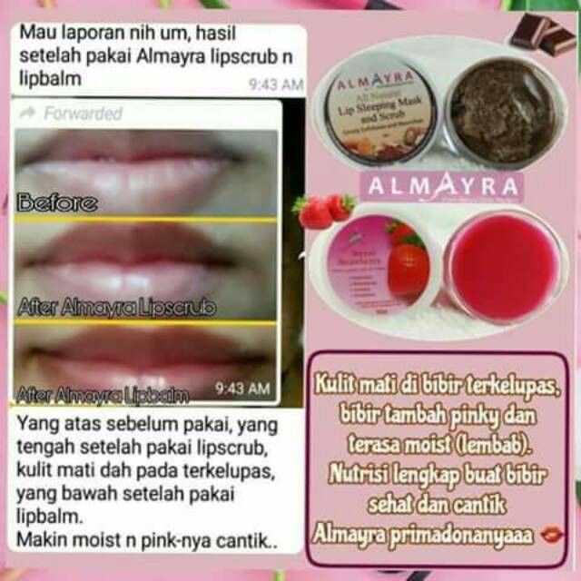 COD Lipbalm dengan kandungan UV filter Almayra/ Pelembab bibir Almayra