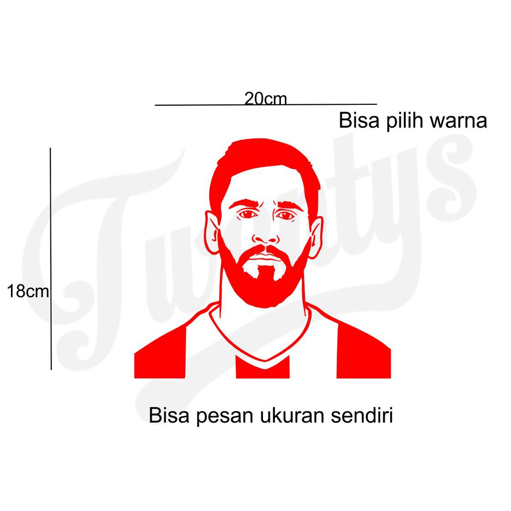 

STIKER LIONEL MESSI STICKER BISA DITEMPEL DIMANA SAJA