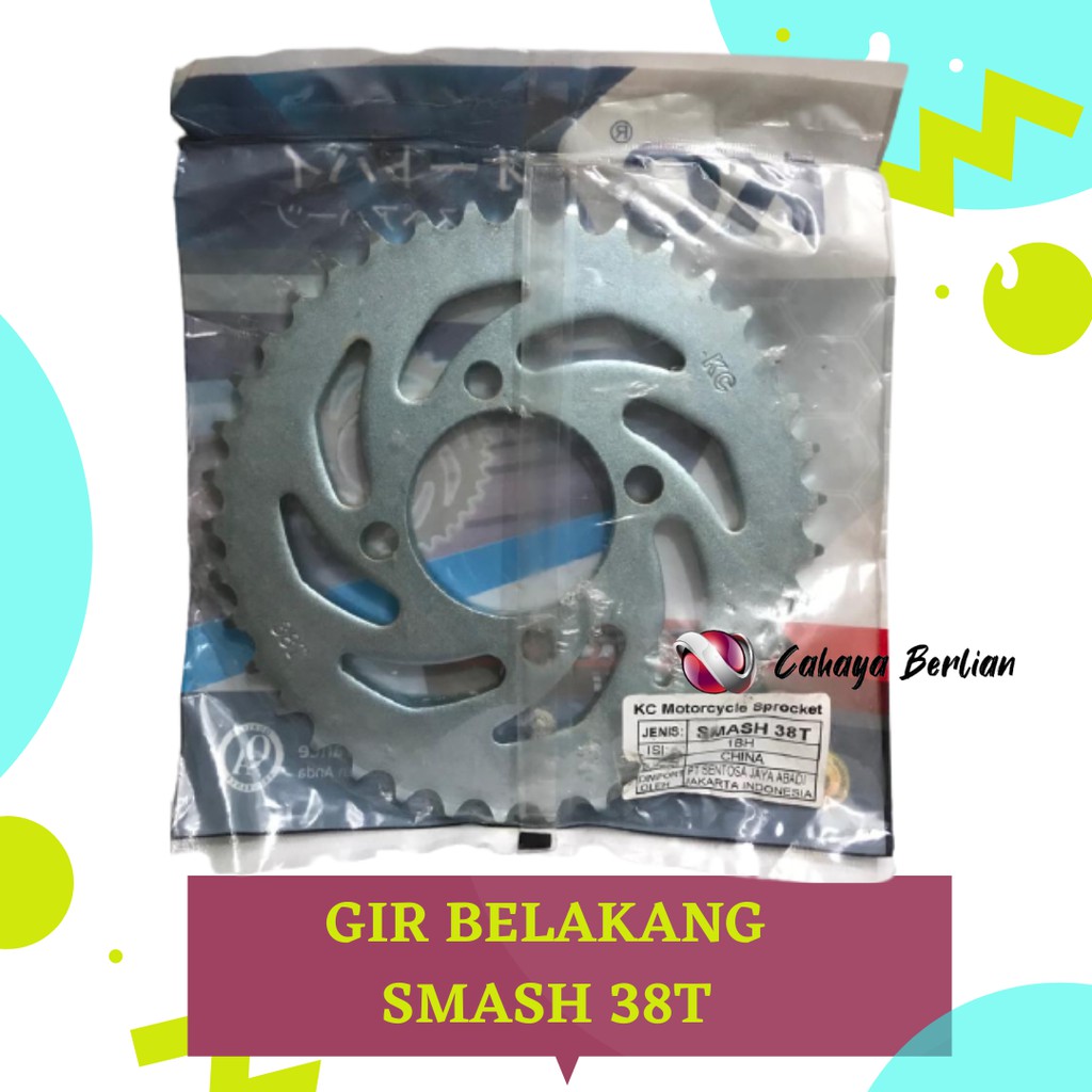 GIR BELAKANG SMASH 38T / GEER BELAKANG SMASH / GEAR SMASH / GEAR BELAKANG SMASH  KC