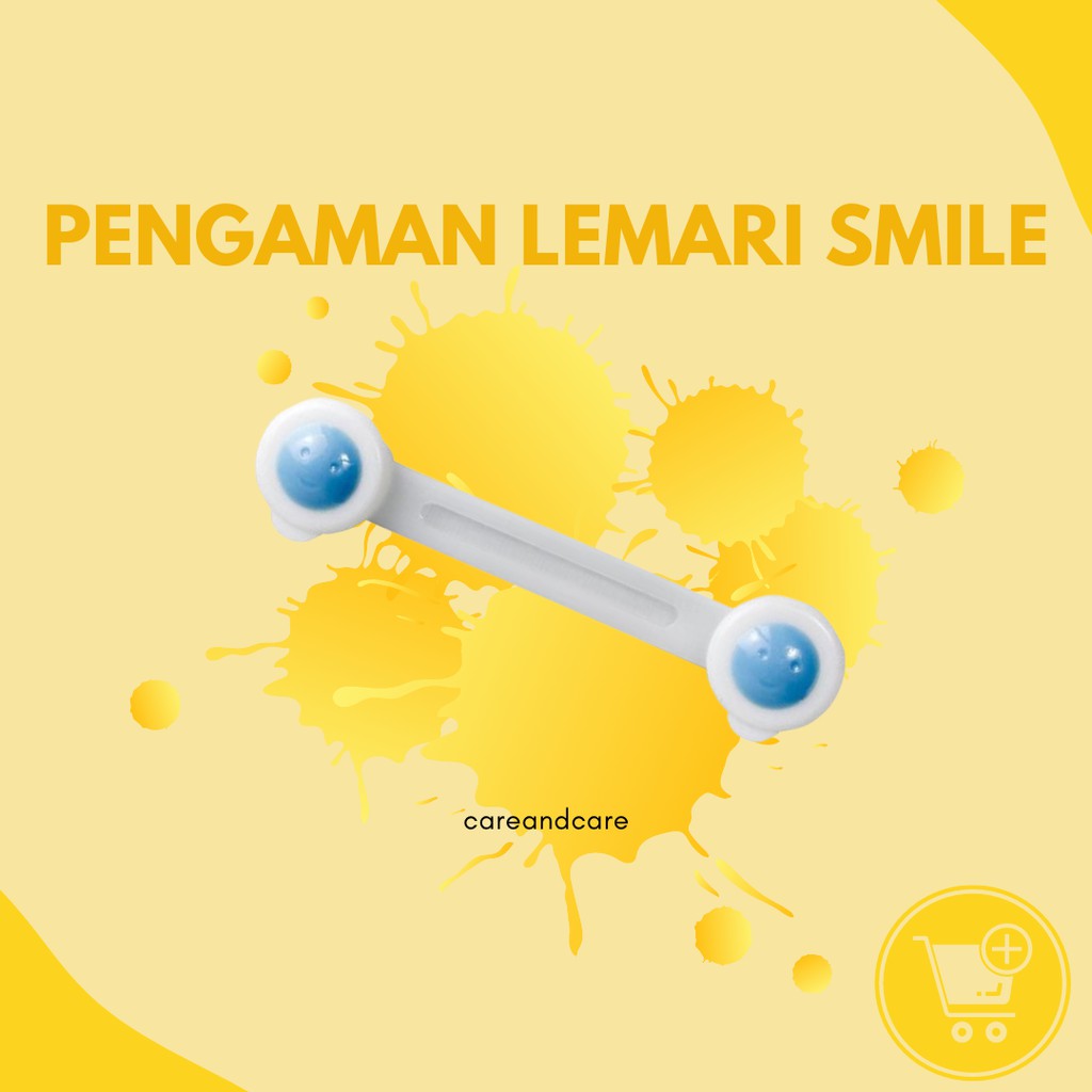 Pengaman lemari laci pintu perabotan Pengait Laci Safety Lock SMILE