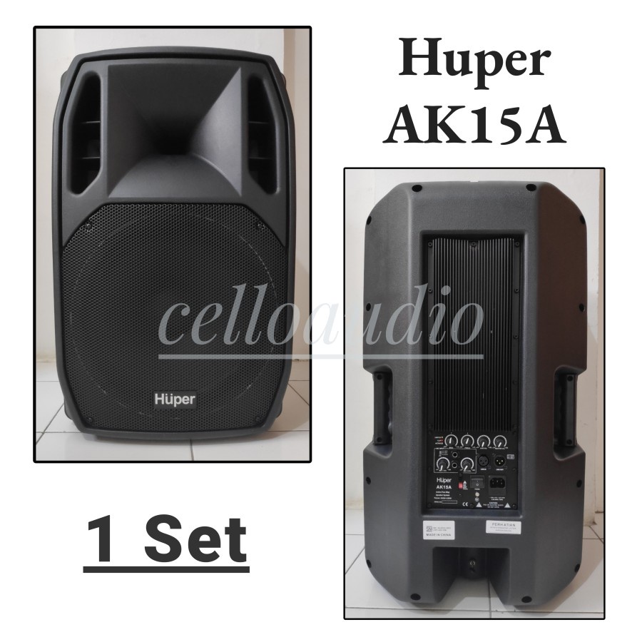 Speaker Aktif 15 Inch Huper AK15A Active Speaker 15" AK 15A (1 Set)