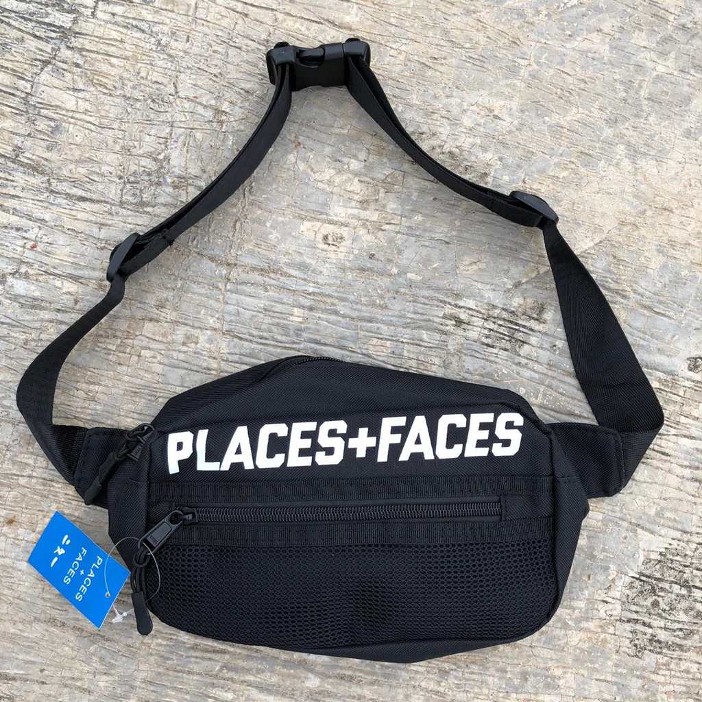 Tas waistbag Places+faces 02 Hitam
