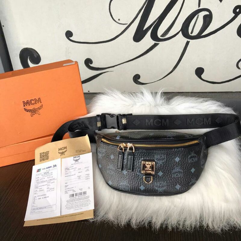 TAS SLEMPANG WAISTBAG MCM FREE BOX
