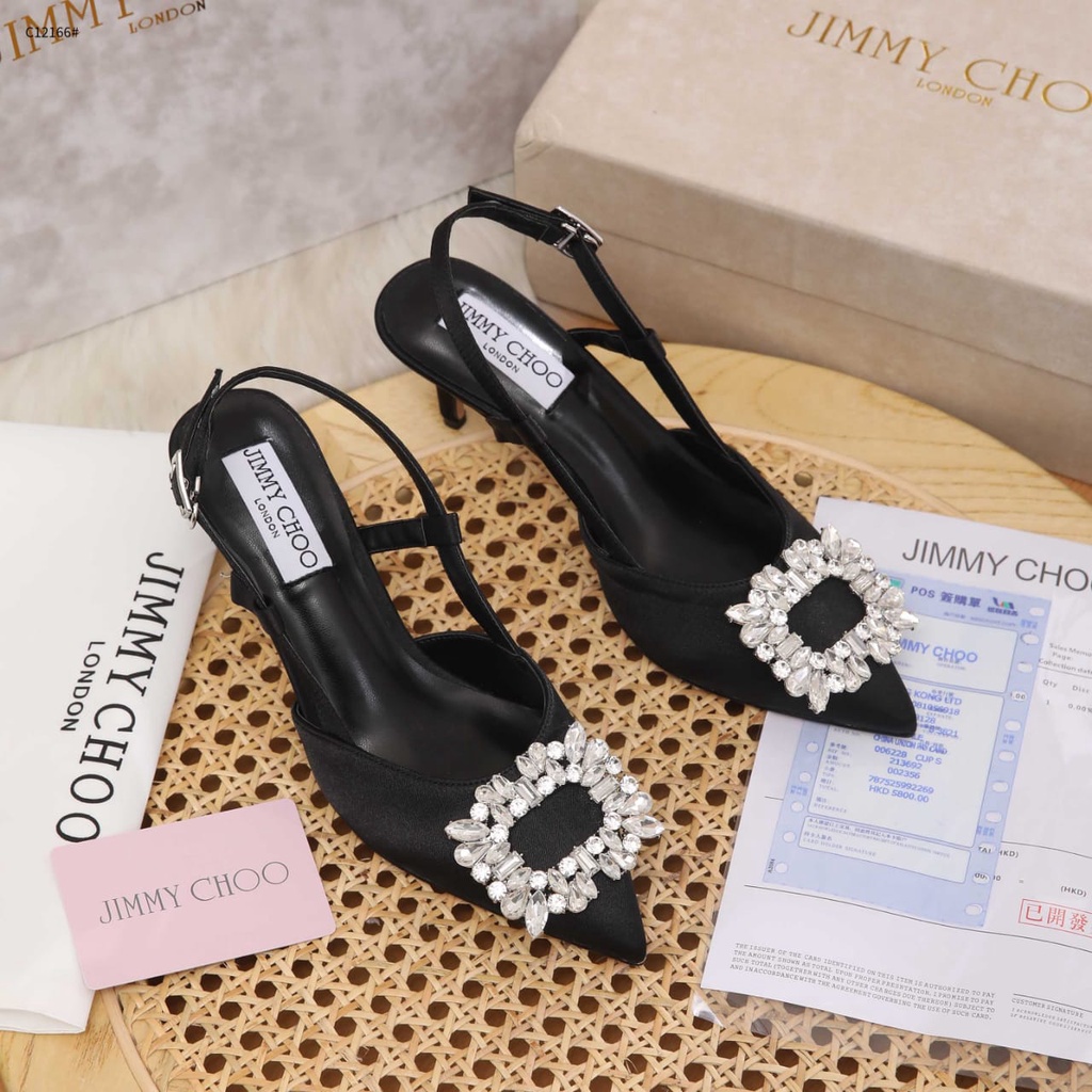 Diamond With Satin Women Heels Sendals C12166