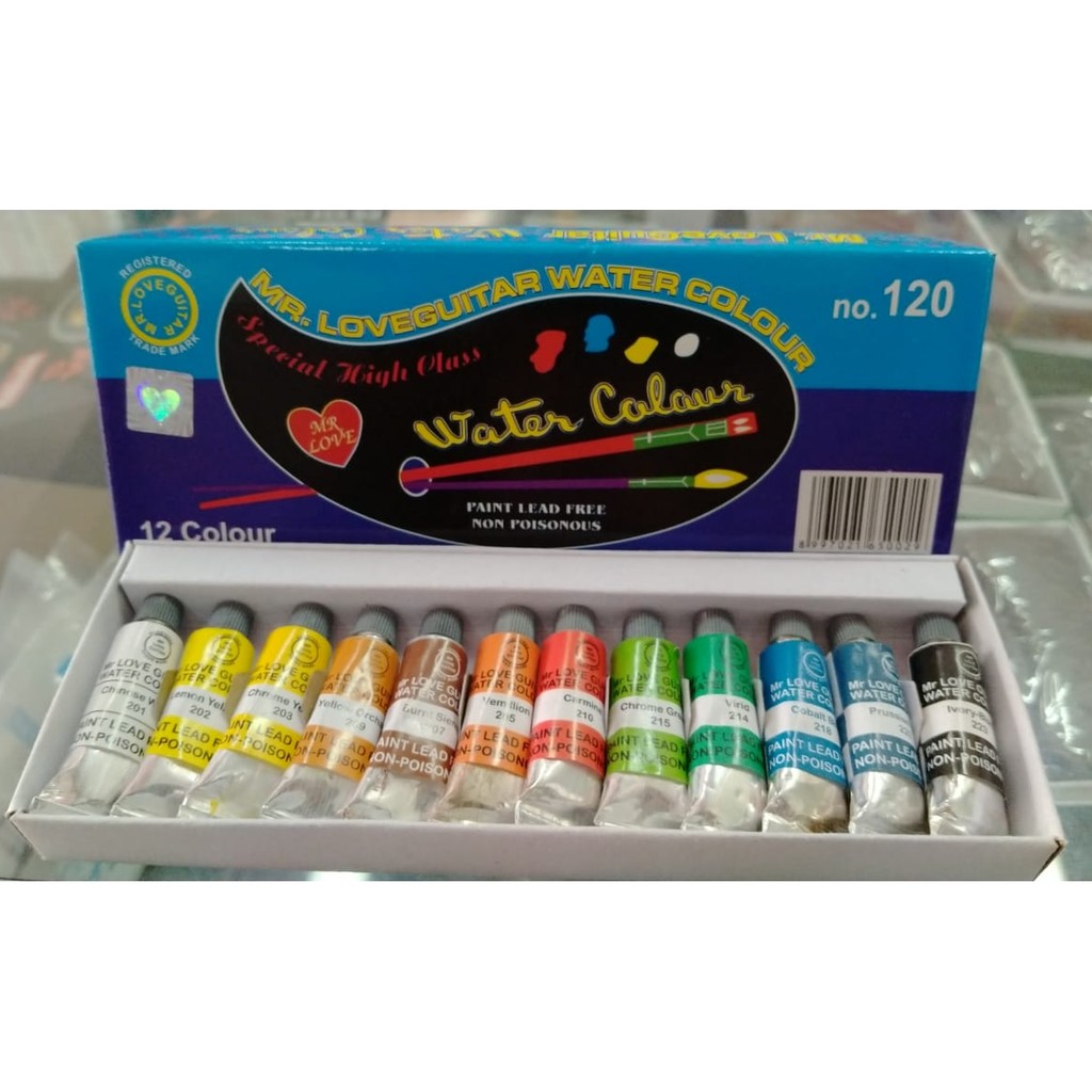

LOVE GUITAR WATER COLOUR 120 12W BESAR