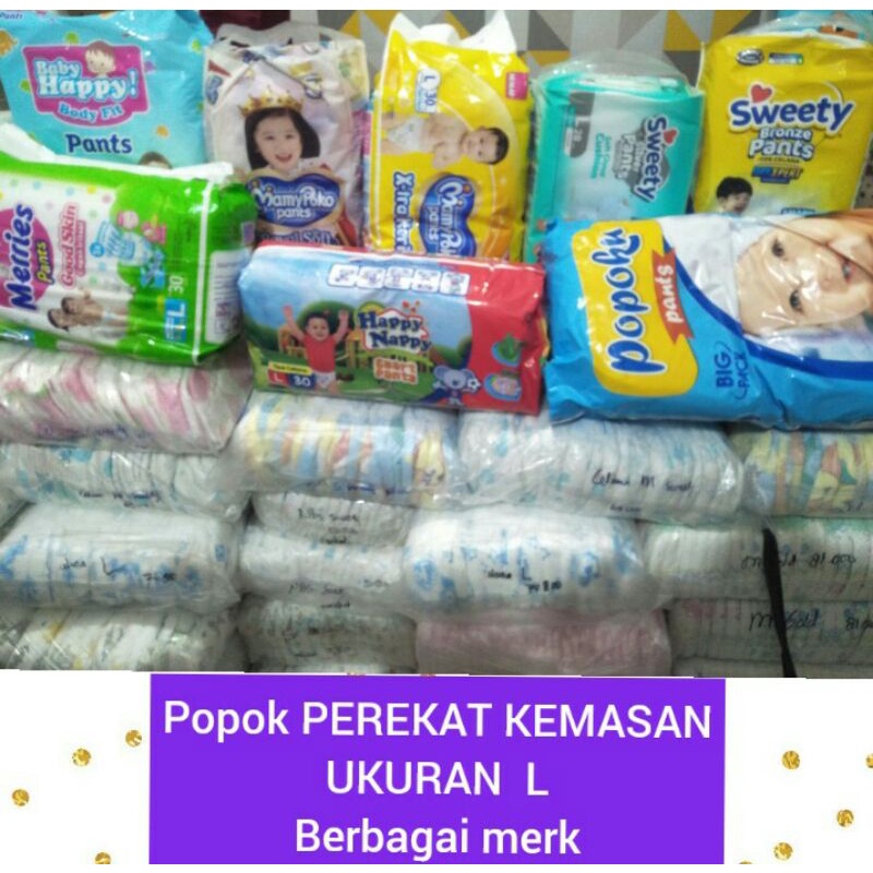 POPOK PEREKAT L Kemasan berbagai merk