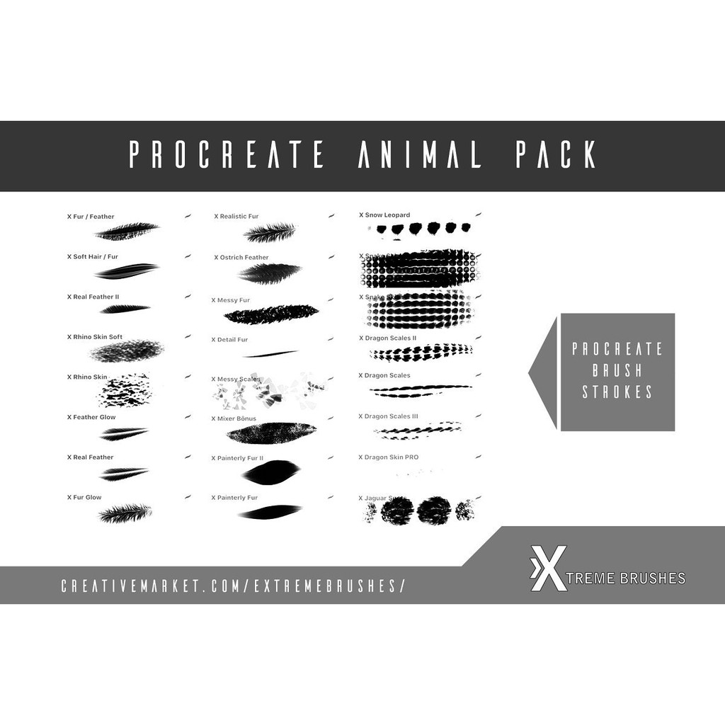 Procreate Brush - Procreate Animal Pack!