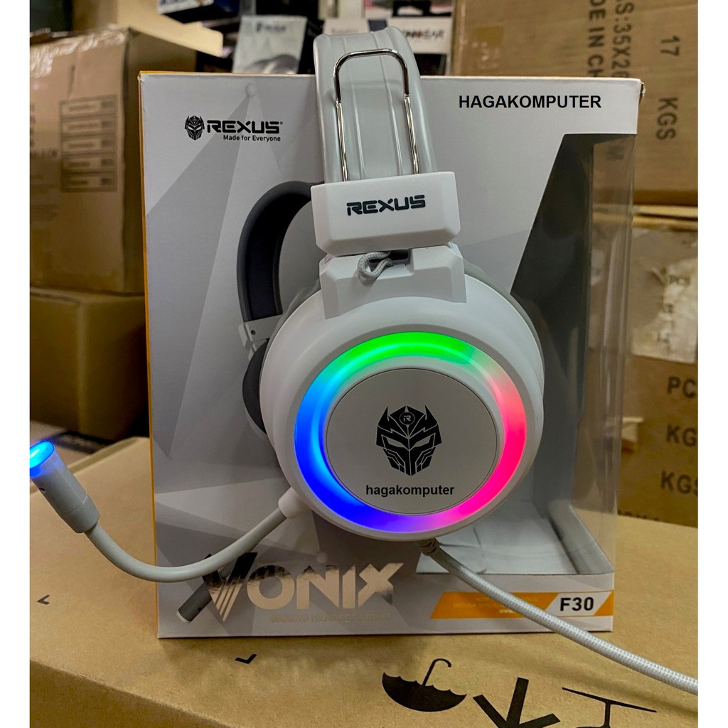 Trend-Rexus Headset Gaming Vonix F30 - Putih