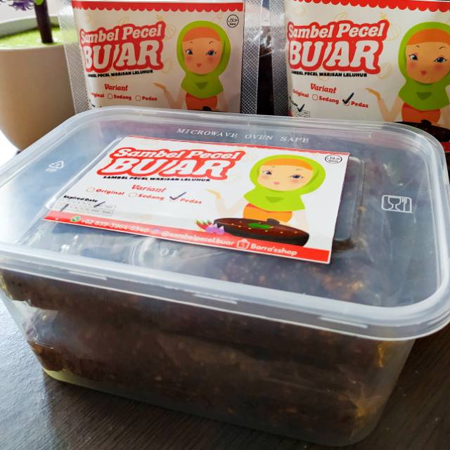 

Sambel Pecel / Bumbu Pecel Bu Ar Netto 500 gram kemasan box