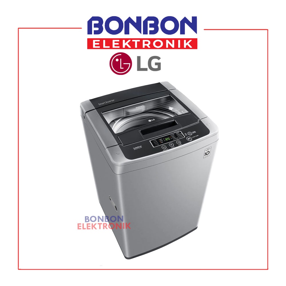 LG Mesin Cuci 1 Tabung 7.5KG T2175VSPCK Smart Inverter 7.5 KG T 2175