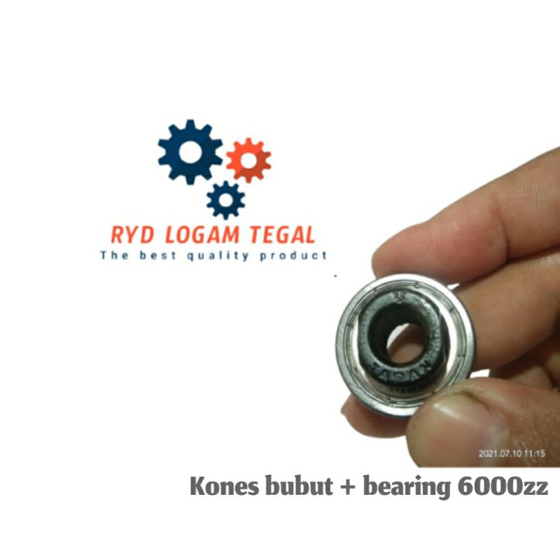 kones bubut + bearing6000 kones bubut Japan Bearing Klaker/Hub Laher As 3/8 Kunci 15 depan belakang
