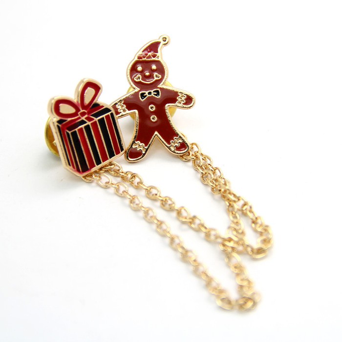 christmas bros/ pin peniti natal hiasan baju xmas gift