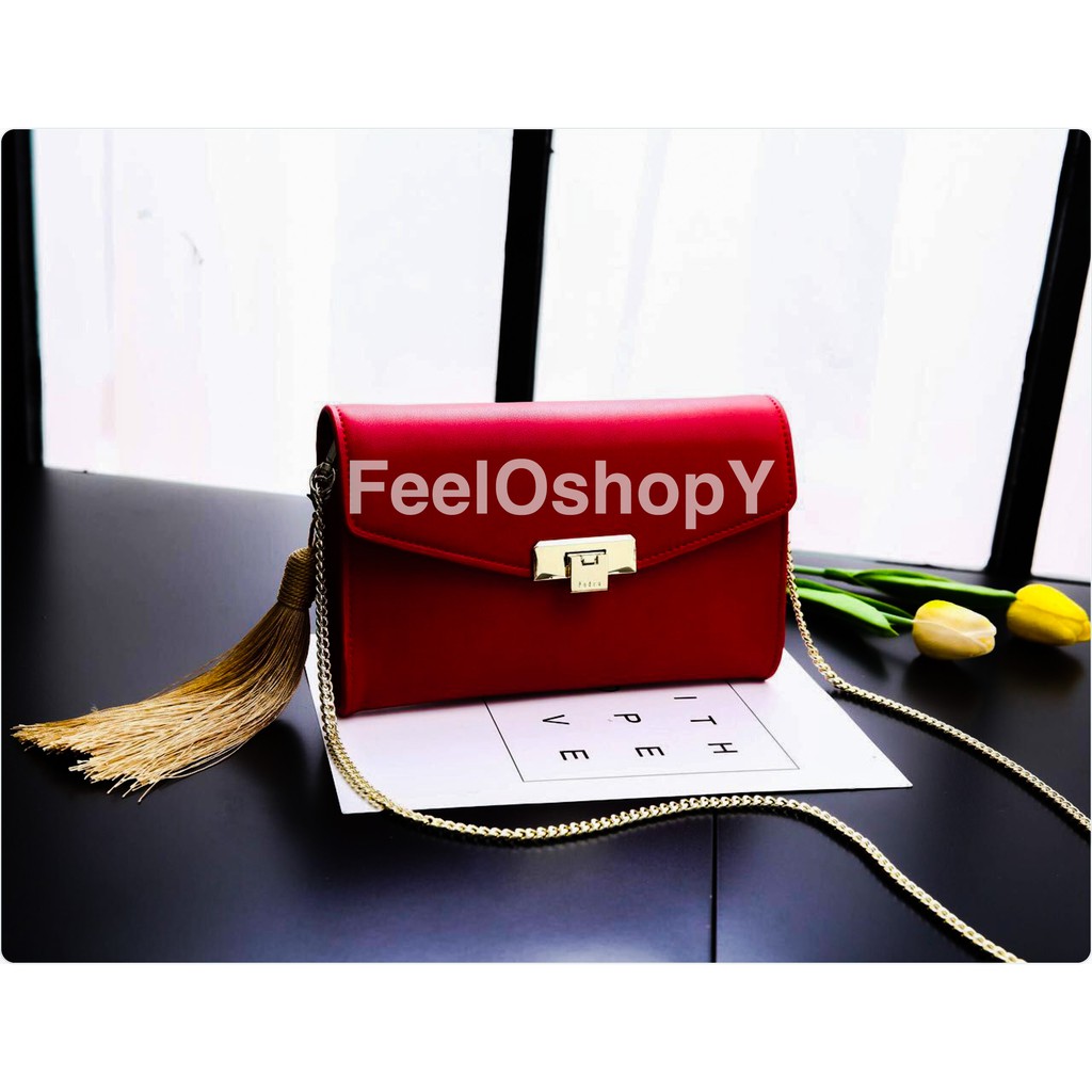 New arrival tas wanita branded import batam merek Clutch Pedro With Chain kode 9212 promo