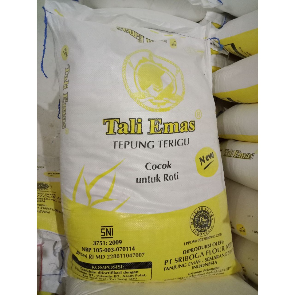 

Tepung terigu Tali Emas 25 kg REPACK