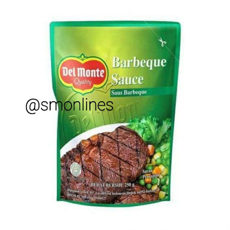 

Saus delmonte bbq pouch 250gr