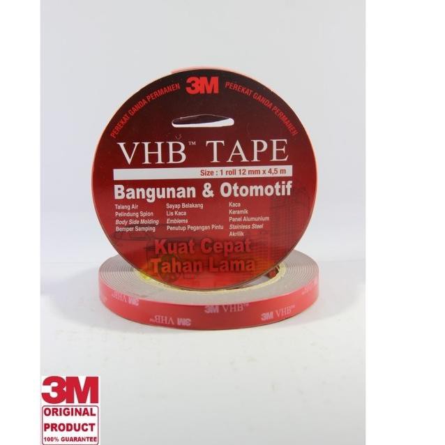 

Terbaru-368 TERMURAH! 3M VHB Double Tape Foam 12 mm x 4.5 m Otomotif ORIGINAL!