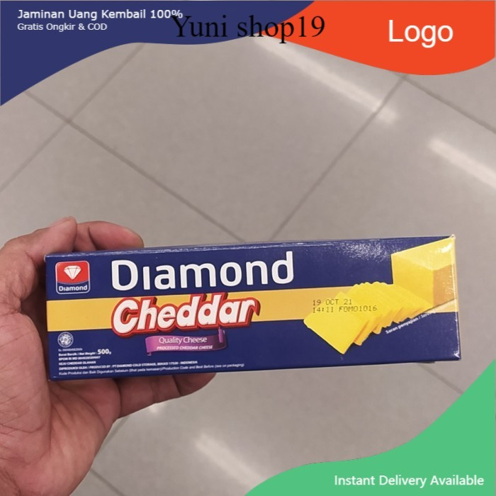 

diamond cheddar cheese keju 500g